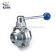 SS304 SS316L stainless steel sanitary Welded Butterfly Ball Valve Price